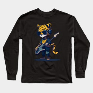 Bass Guitar Tiger Long Sleeve T-Shirt